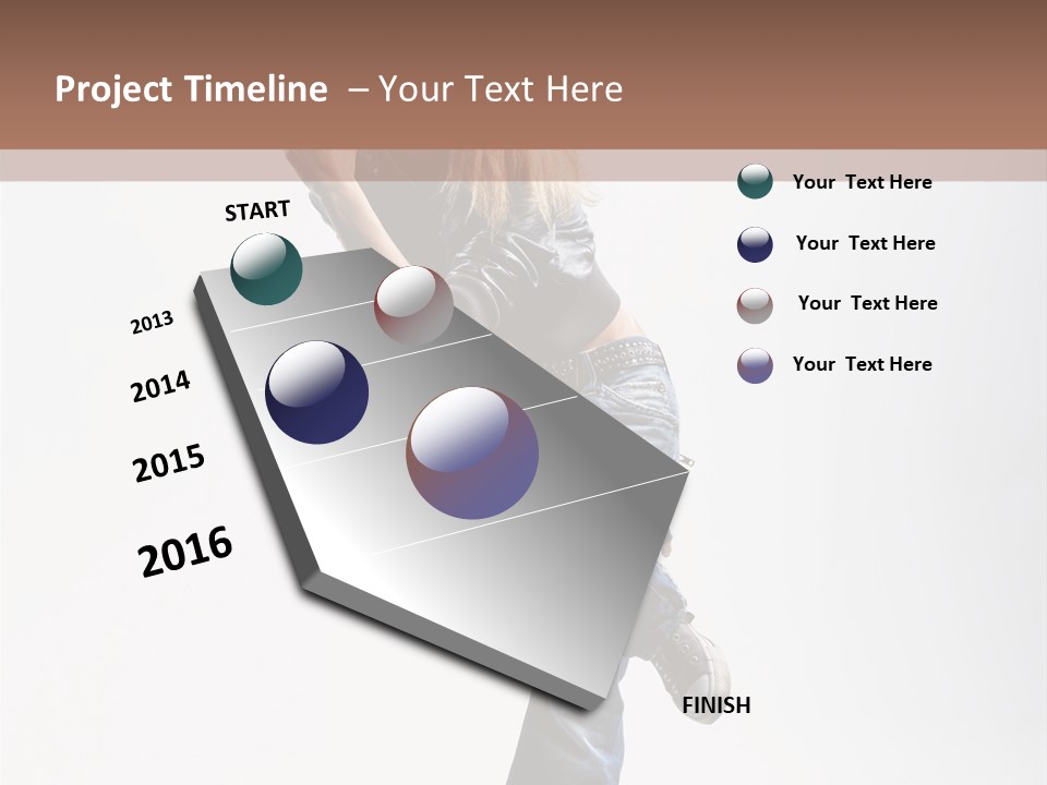 Stretching Vertical Balance PowerPoint Template