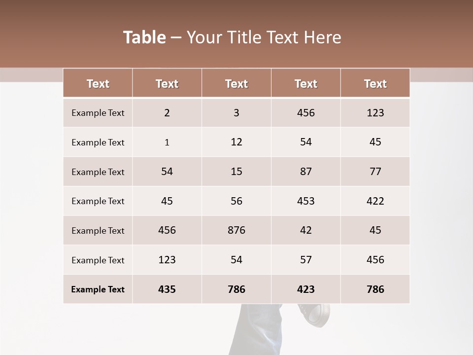 Stretching Vertical Balance PowerPoint Template