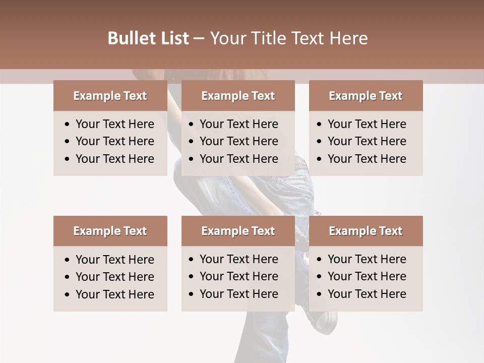 Stretching Vertical Balance PowerPoint Template