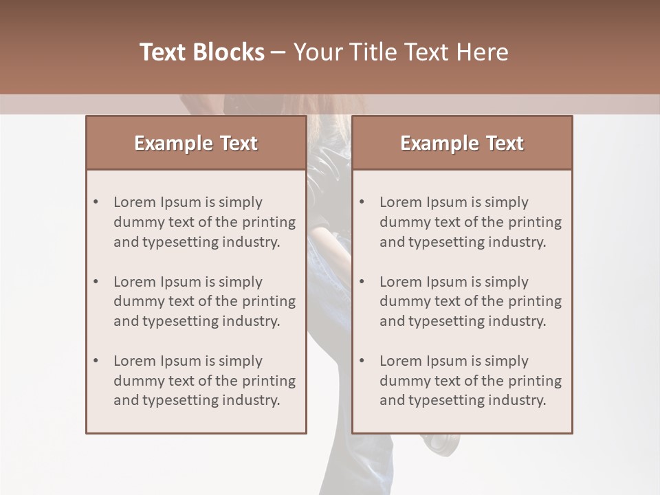 Stretching Vertical Balance PowerPoint Template