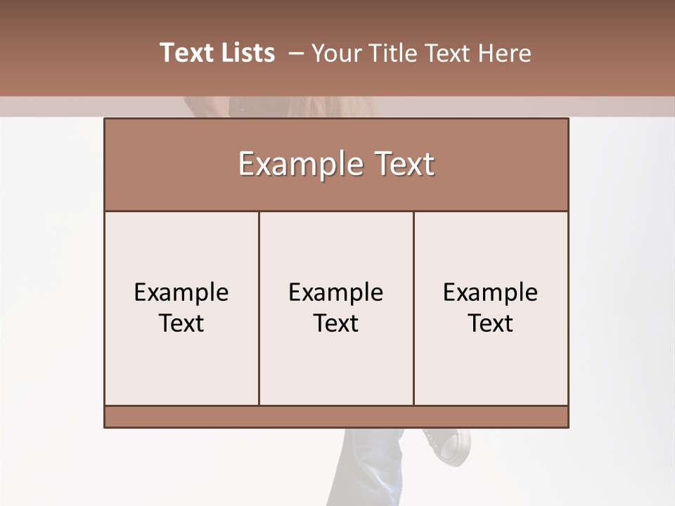 Stretching Vertical Balance PowerPoint Template