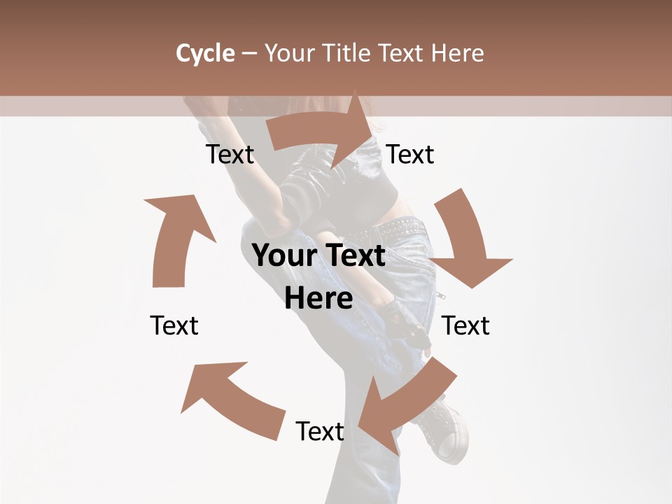 Stretching Vertical Balance PowerPoint Template