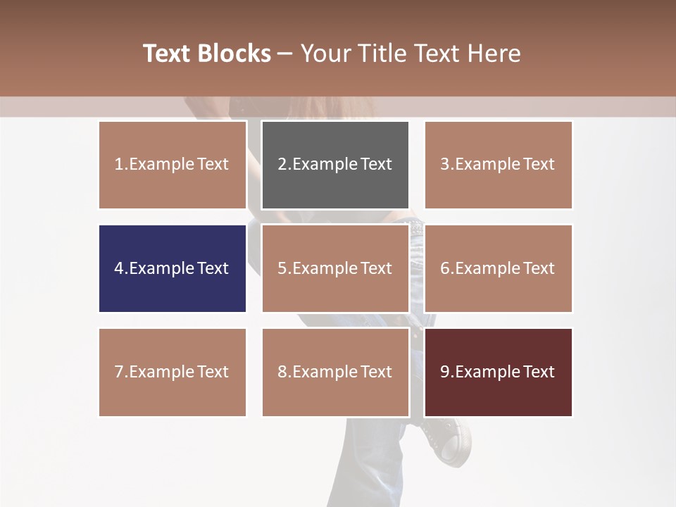 Stretching Vertical Balance PowerPoint Template