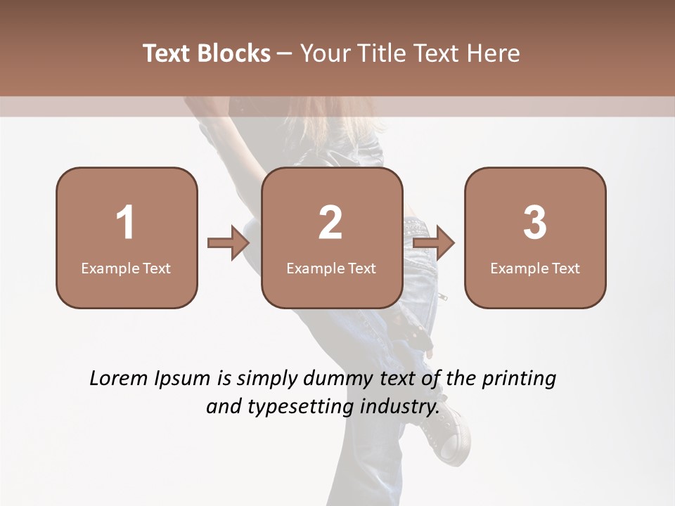 Stretching Vertical Balance PowerPoint Template