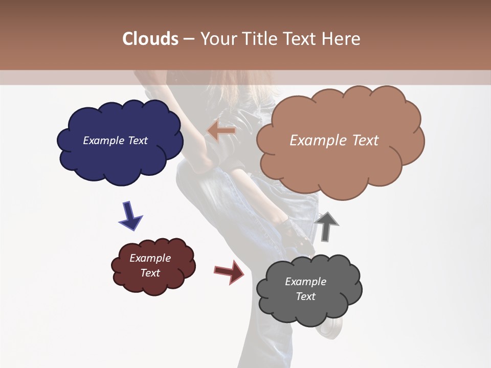 Stretching Vertical Balance PowerPoint Template