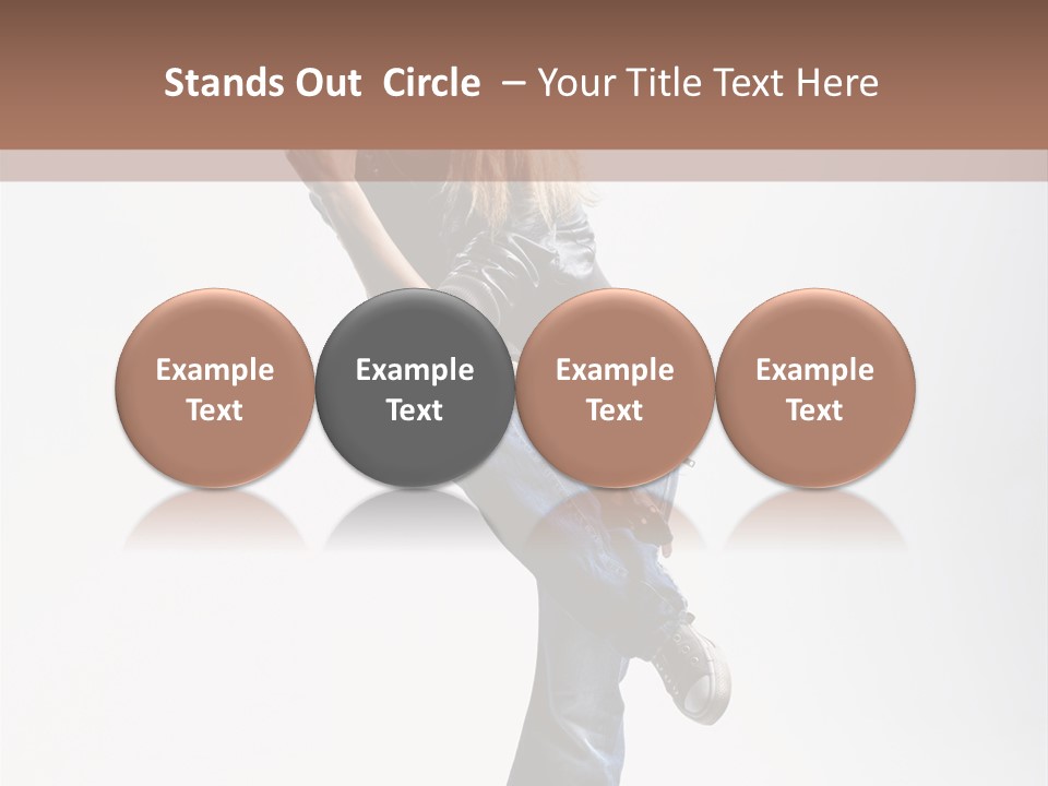 Stretching Vertical Balance PowerPoint Template