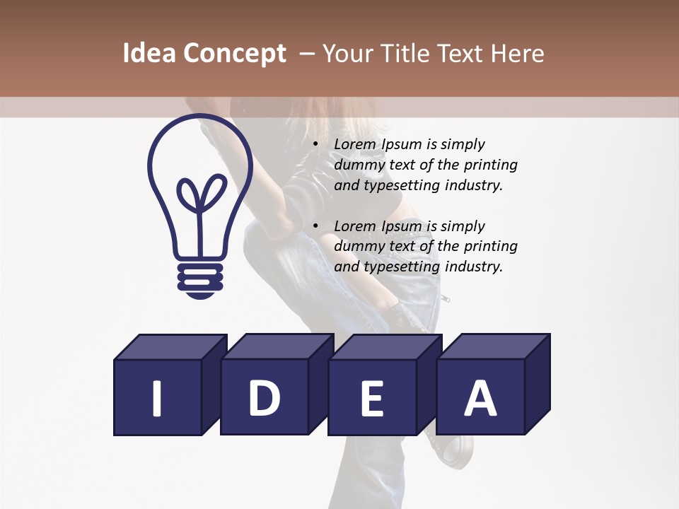 Stretching Vertical Balance PowerPoint Template