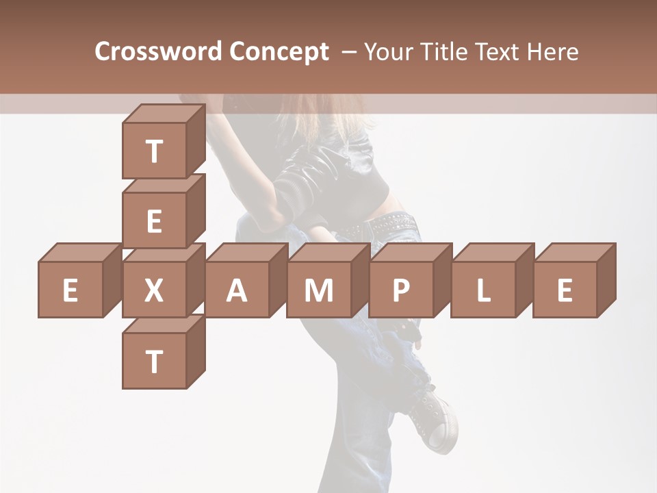 Stretching Vertical Balance PowerPoint Template
