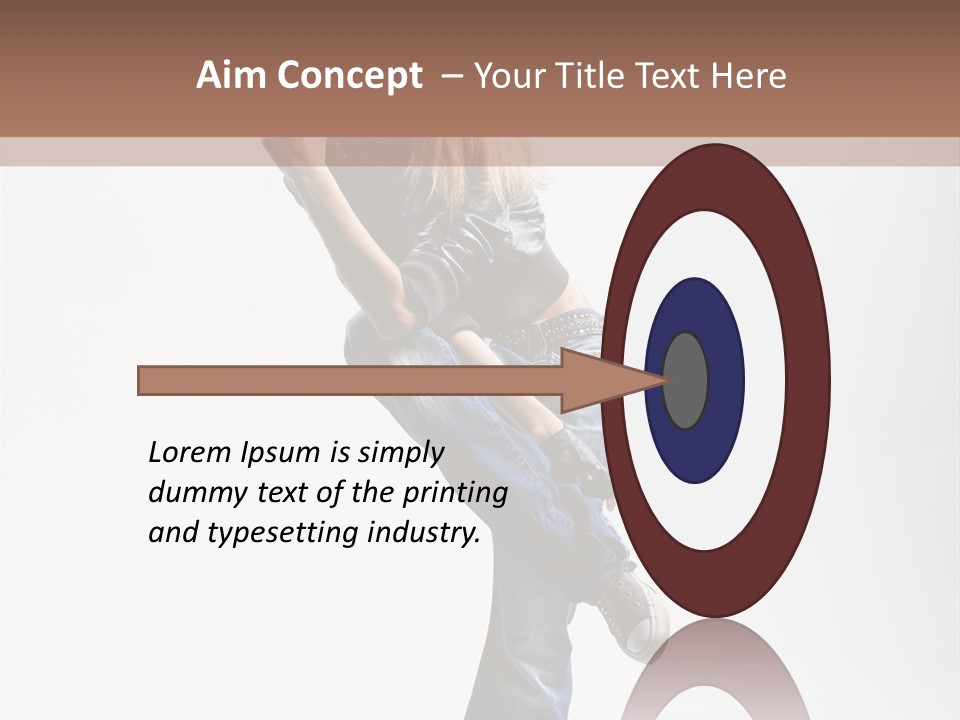 Stretching Vertical Balance PowerPoint Template