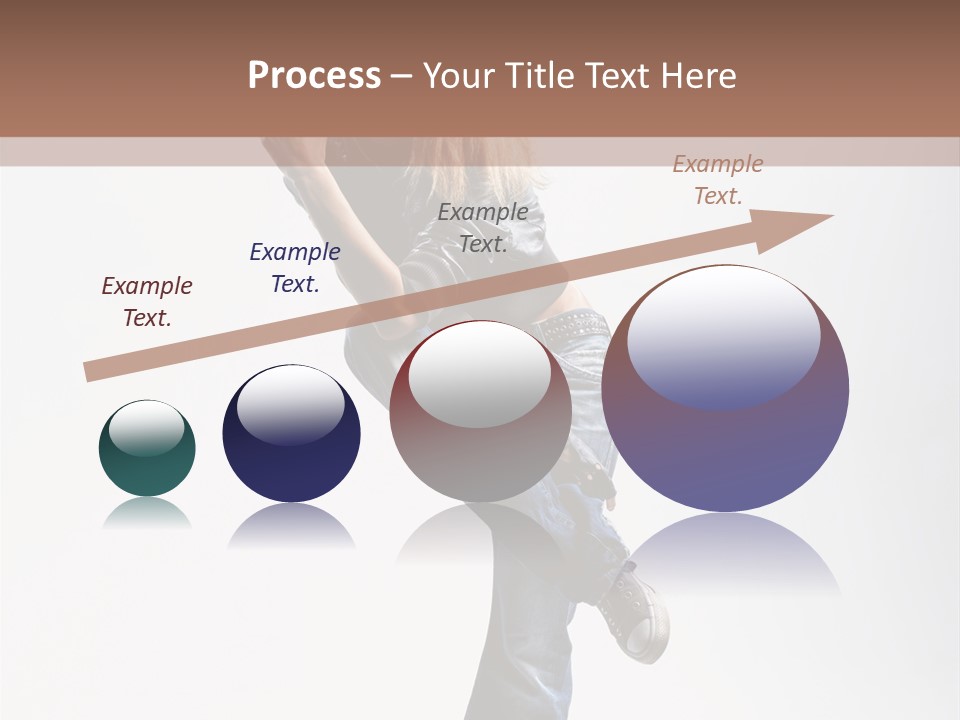 Stretching Vertical Balance PowerPoint Template