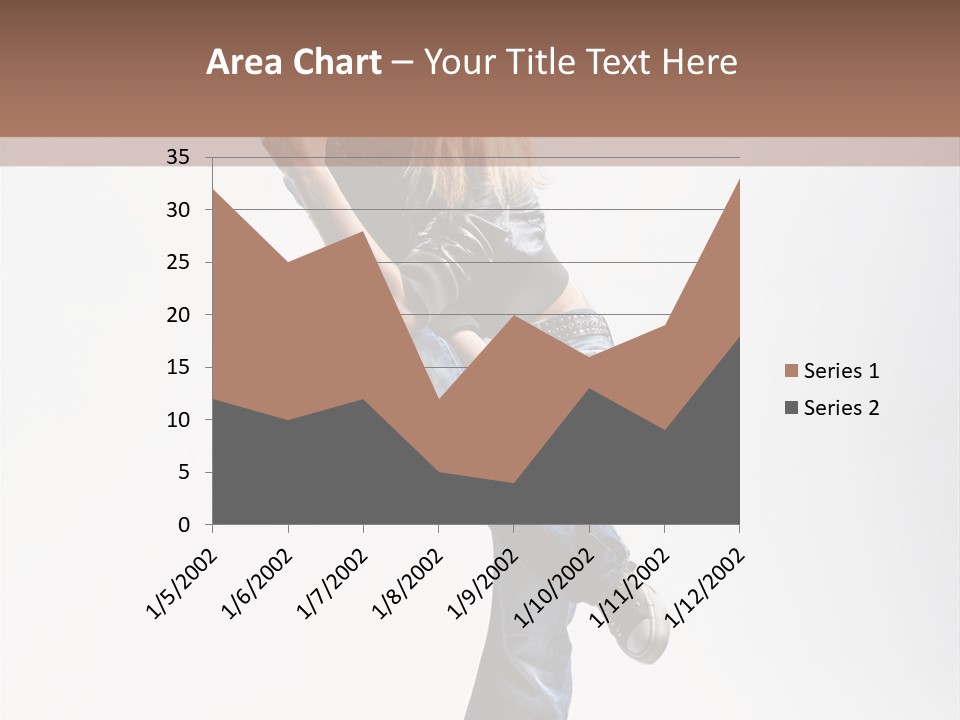 Stretching Vertical Balance PowerPoint Template
