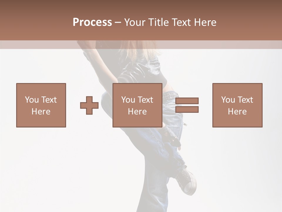 Stretching Vertical Balance PowerPoint Template