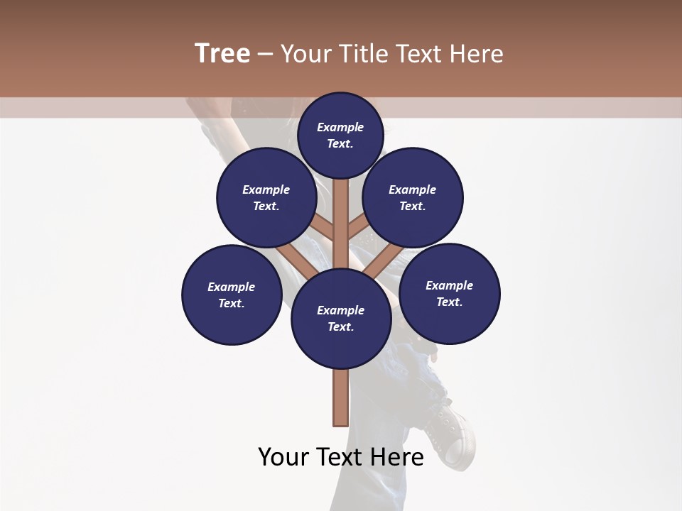 Stretching Vertical Balance PowerPoint Template