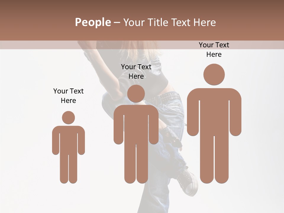 Stretching Vertical Balance PowerPoint Template