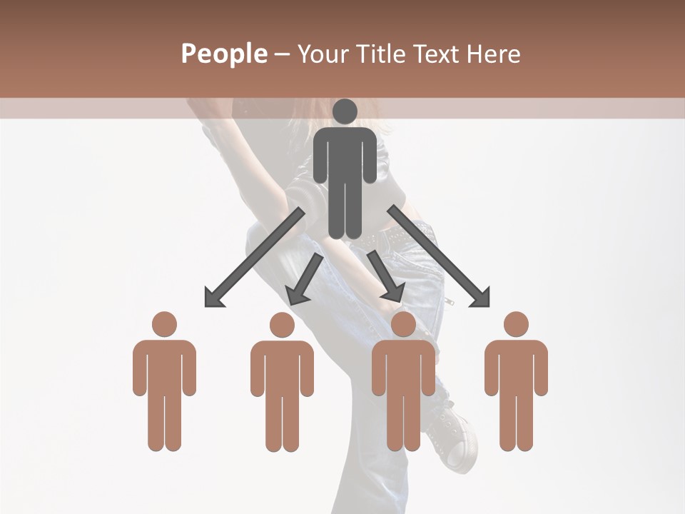 Stretching Vertical Balance PowerPoint Template