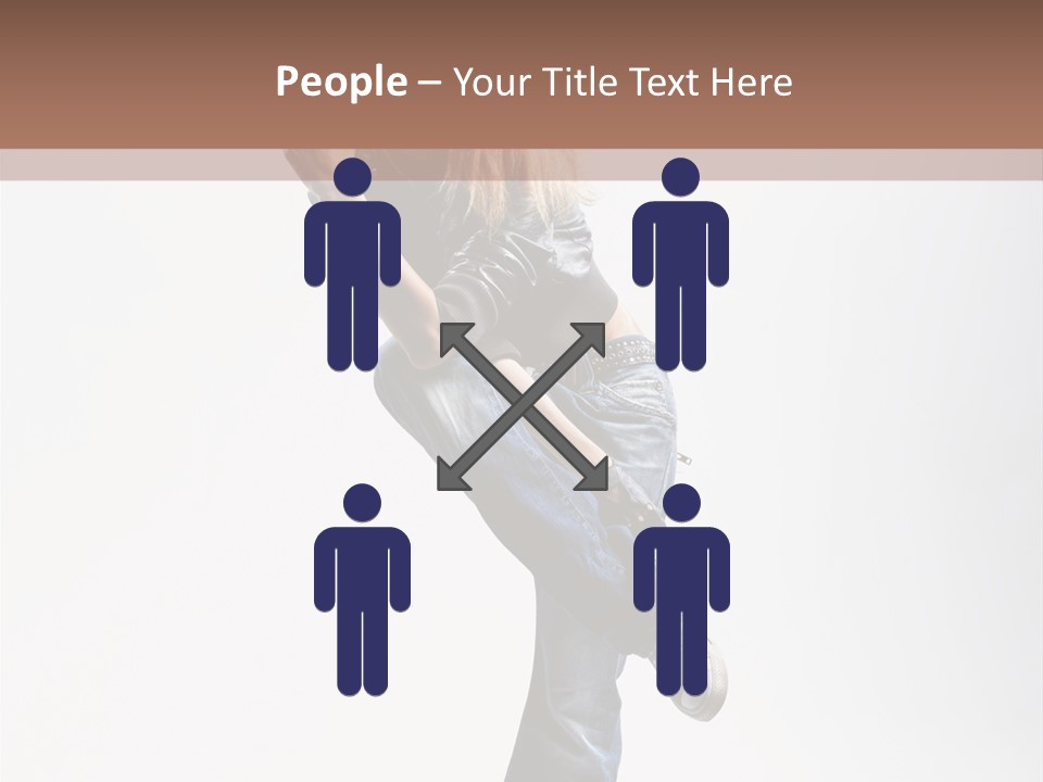 Stretching Vertical Balance PowerPoint Template