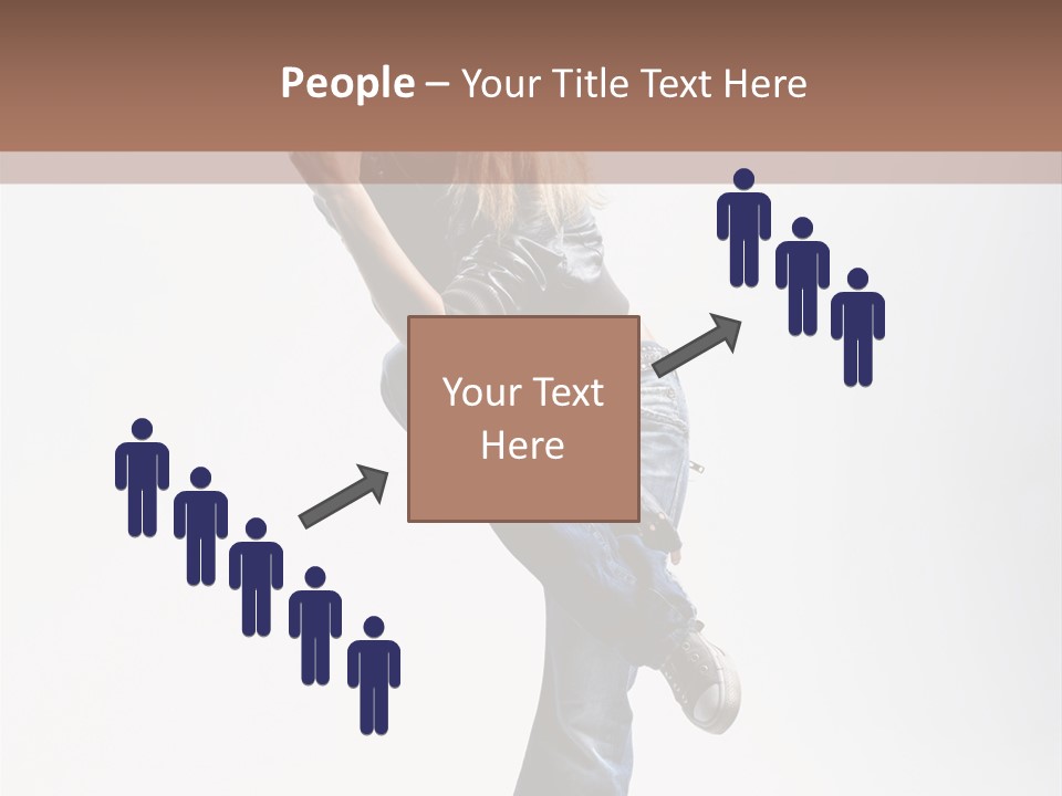 Stretching Vertical Balance PowerPoint Template