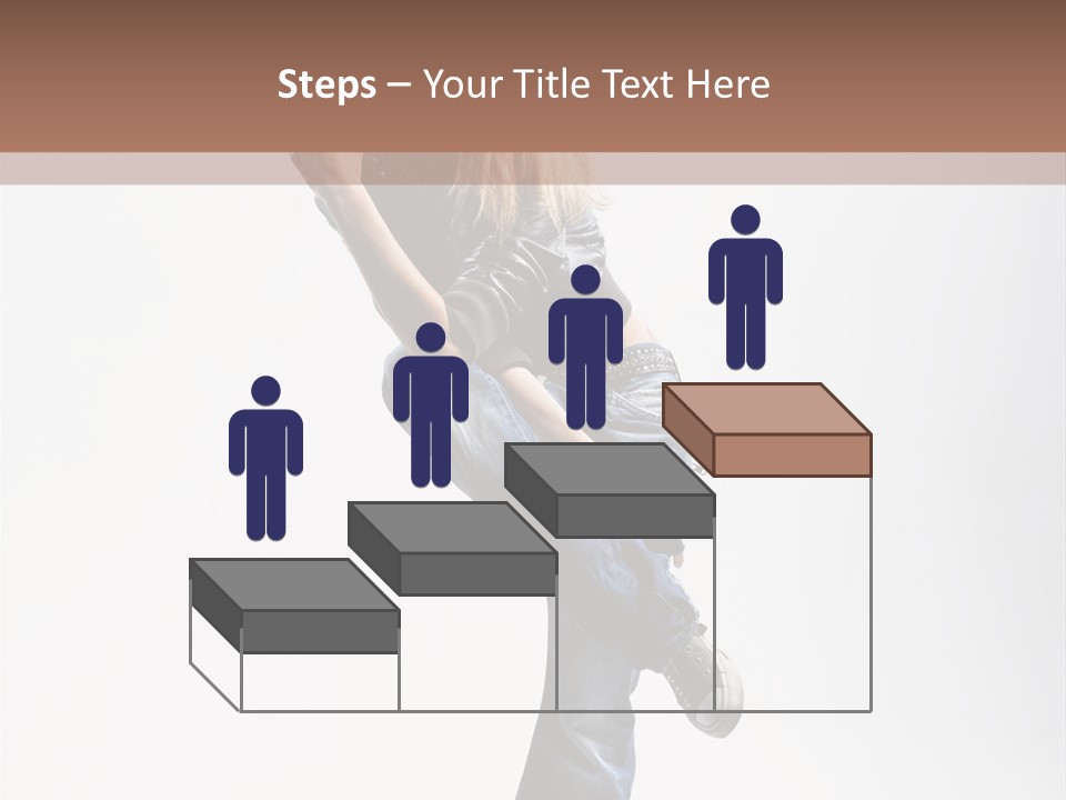 Stretching Vertical Balance PowerPoint Template
