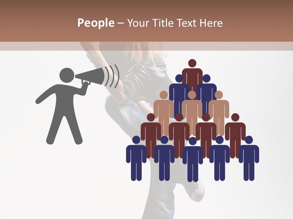 Stretching Vertical Balance PowerPoint Template