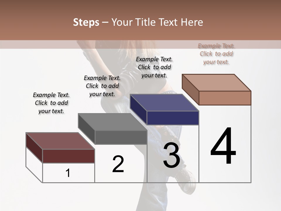Stretching Vertical Balance PowerPoint Template