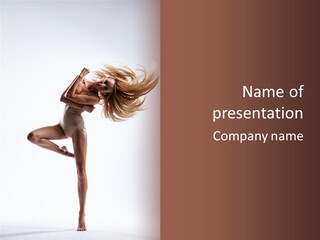 Dance Theatrical Girl PowerPoint Template