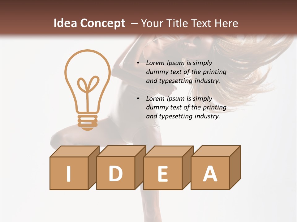 Dance Theatrical Girl PowerPoint Template