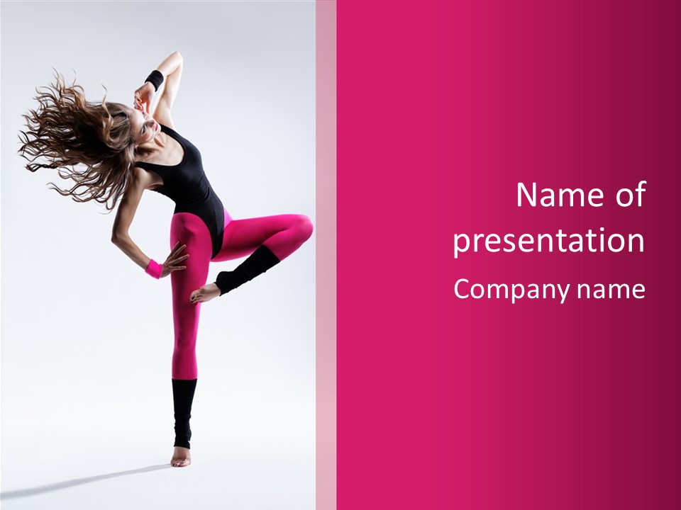 Color Balance Pose PowerPoint Template