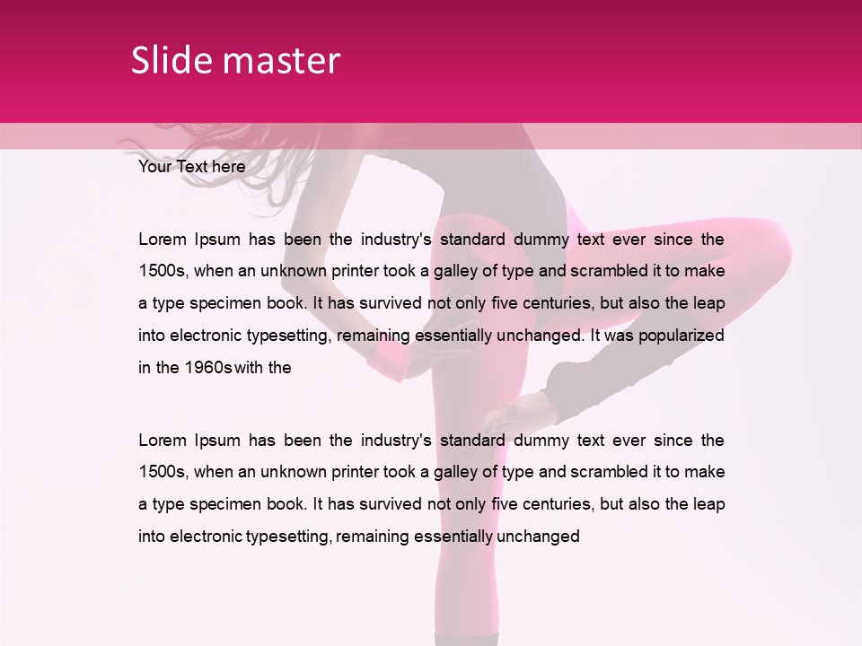 Color Balance Pose PowerPoint Template