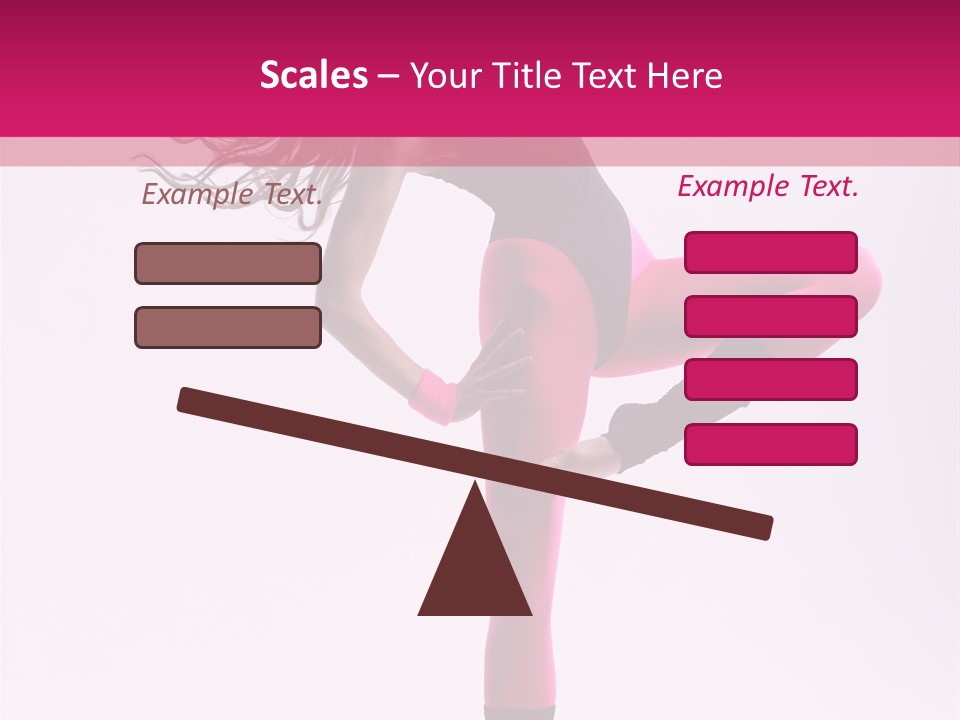 Color Balance Pose PowerPoint Template