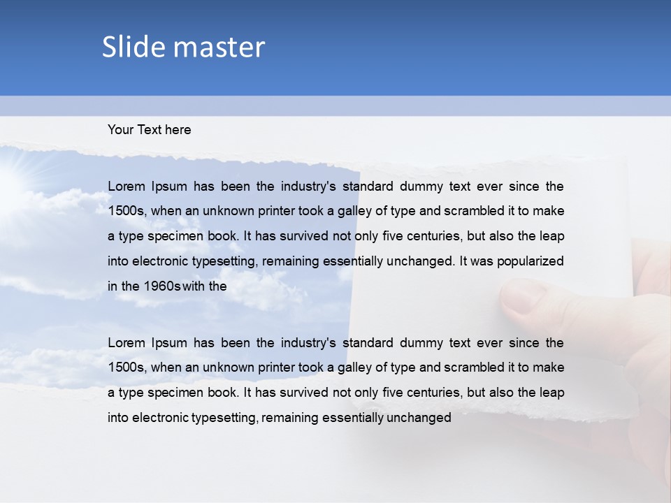 Perfection Imagine Freedom PowerPoint Template