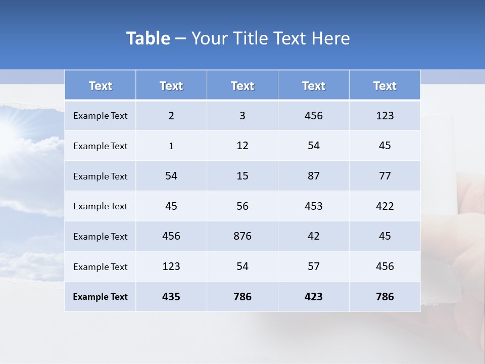 Perfection Imagine Freedom PowerPoint Template
