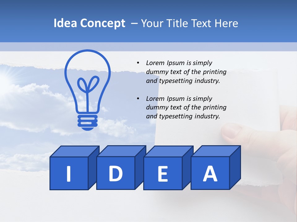 Perfection Imagine Freedom PowerPoint Template