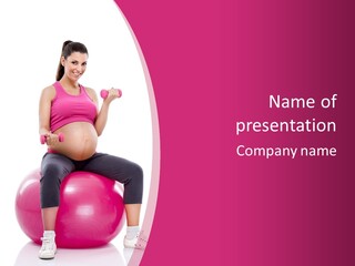 Young Sportswear Fit PowerPoint Template