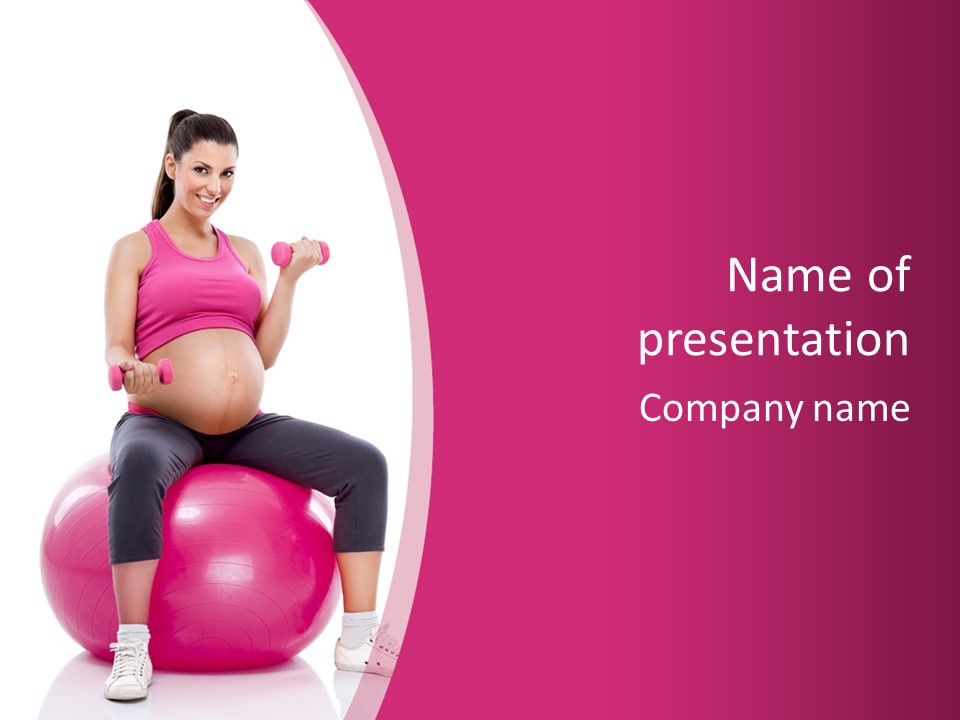 Young Sportswear Fit PowerPoint Template