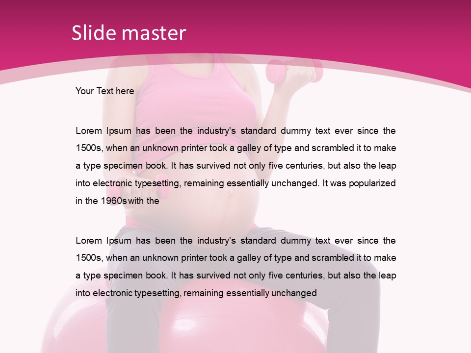 Young Sportswear Fit PowerPoint Template