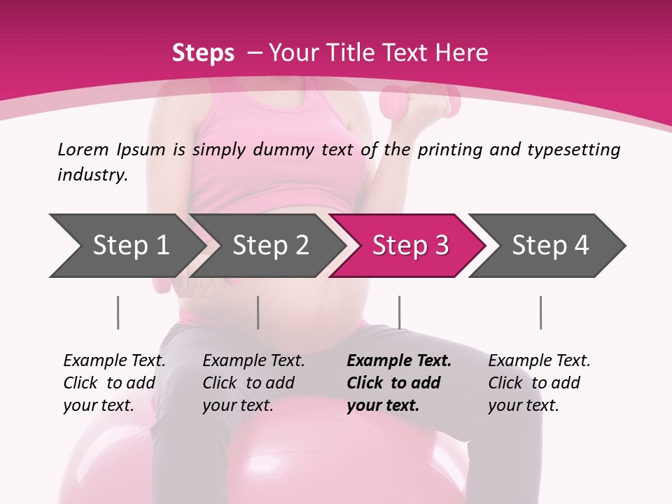 Young Sportswear Fit PowerPoint Template