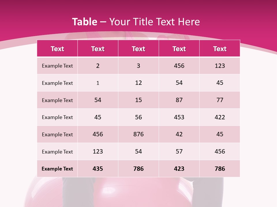 Young Sportswear Fit PowerPoint Template