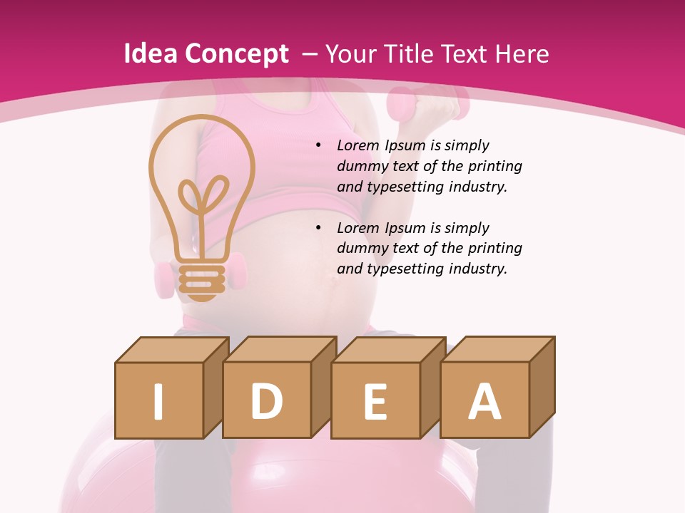 Young Sportswear Fit PowerPoint Template