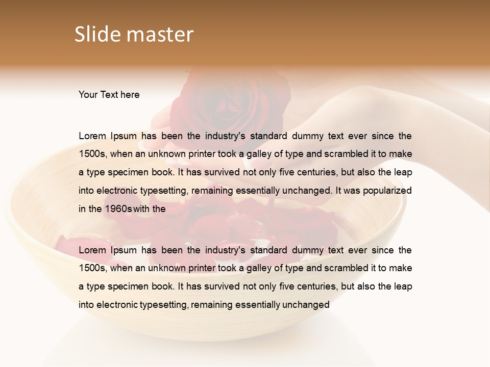 Female Water Treat PowerPoint Template