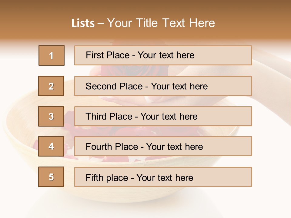 Female Water Treat PowerPoint Template