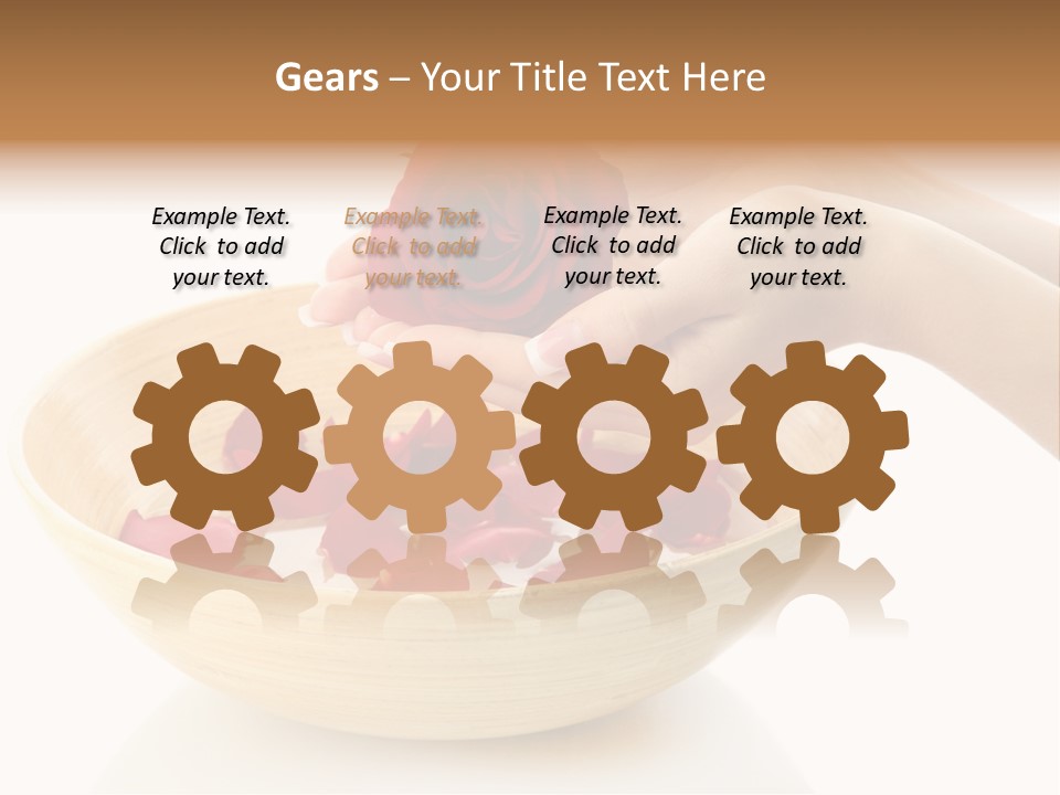 Female Water Treat PowerPoint Template