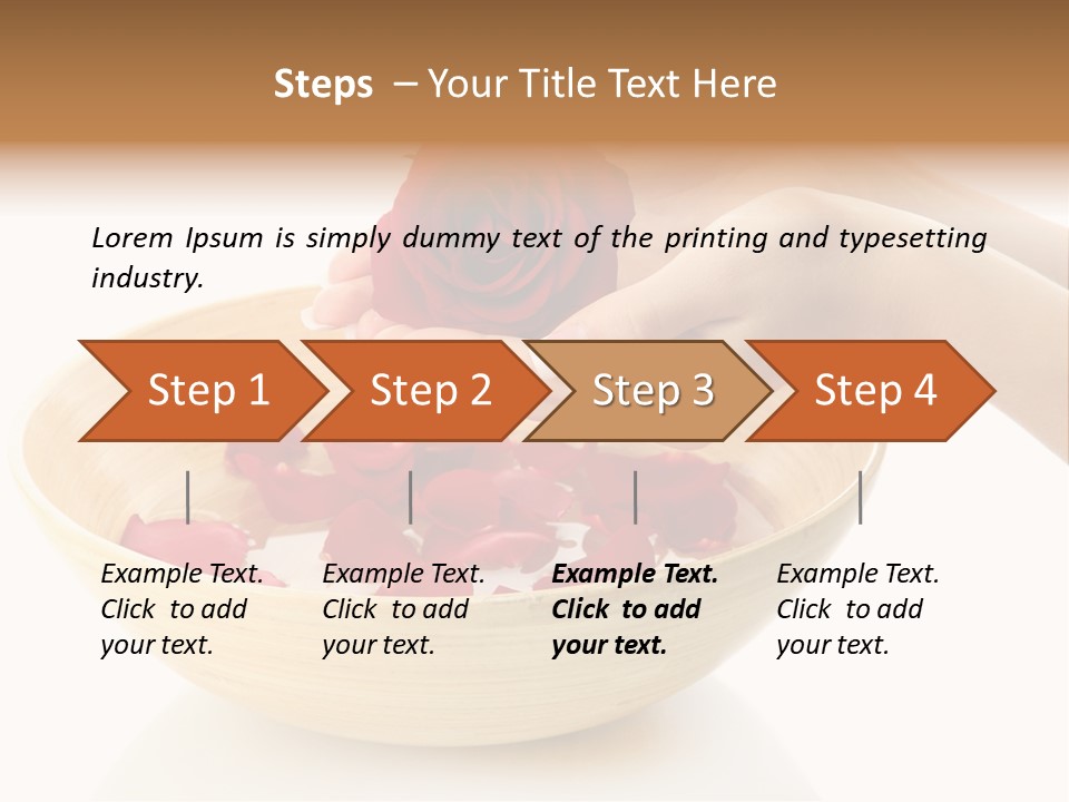 Female Water Treat PowerPoint Template