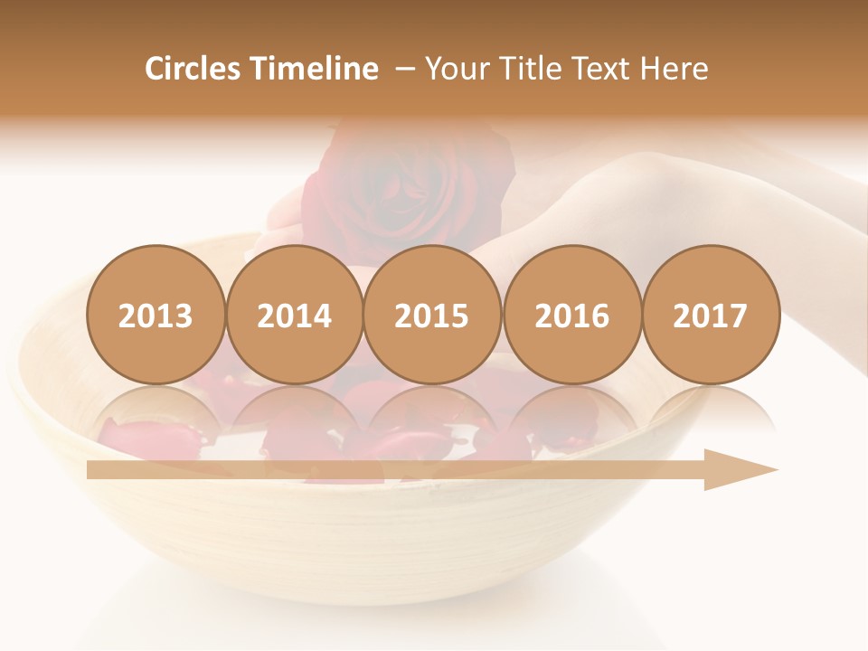 Female Water Treat PowerPoint Template