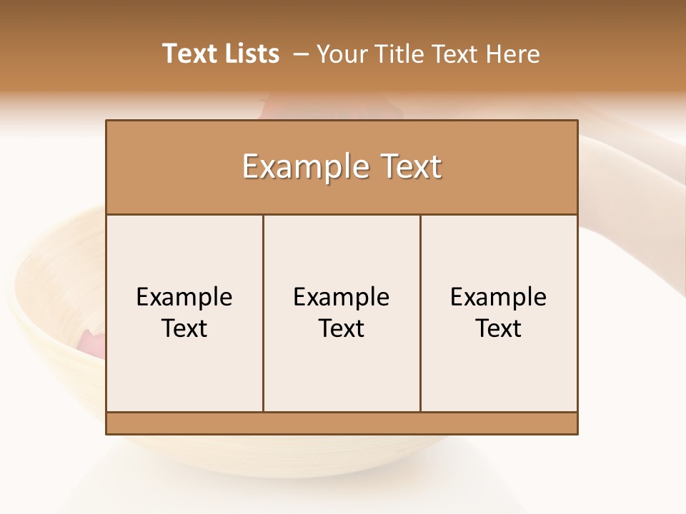 Female Water Treat PowerPoint Template