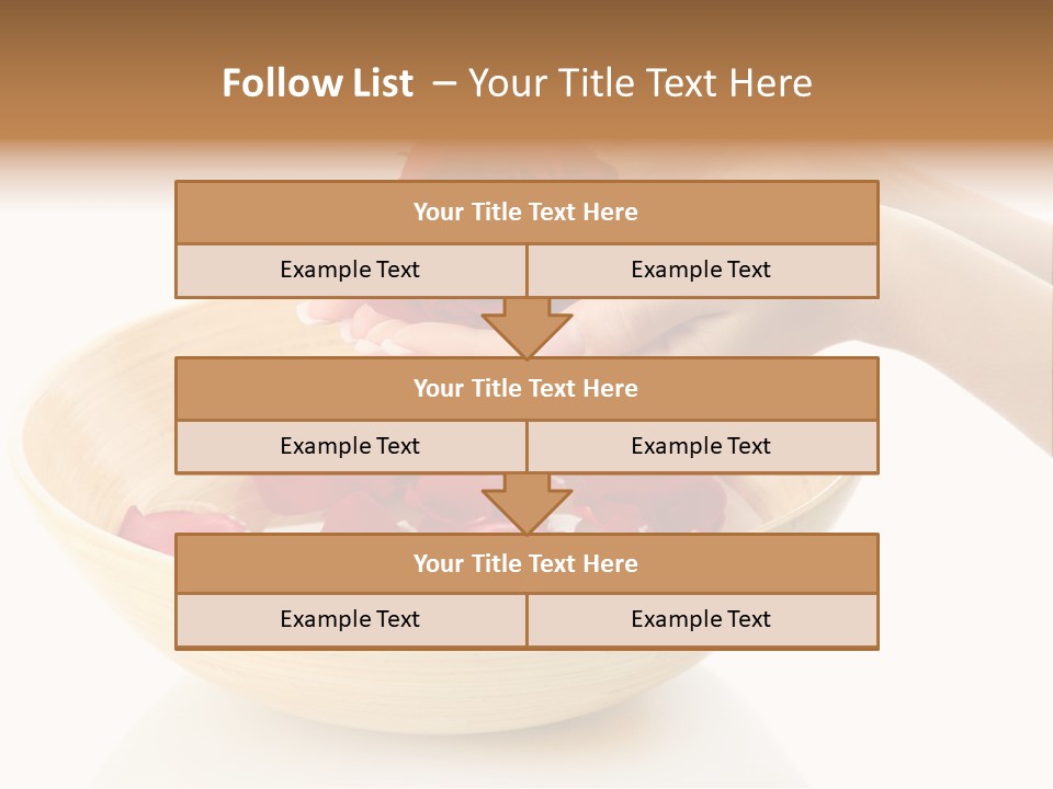Female Water Treat PowerPoint Template