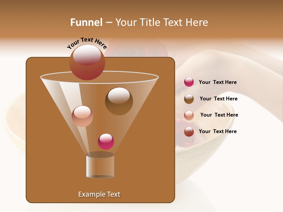 Female Water Treat PowerPoint Template