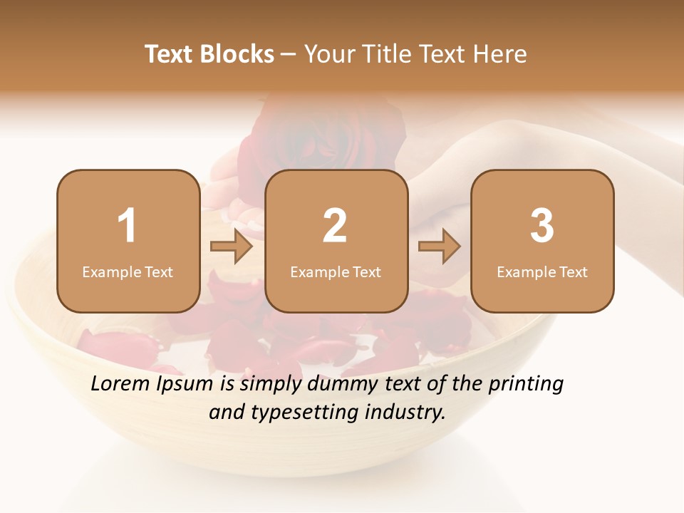 Female Water Treat PowerPoint Template