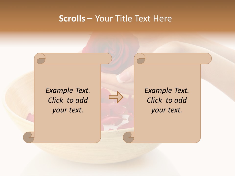 Female Water Treat PowerPoint Template