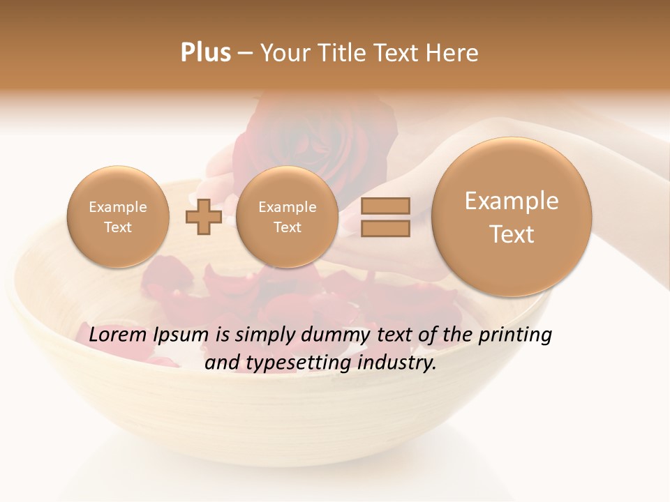 Female Water Treat PowerPoint Template