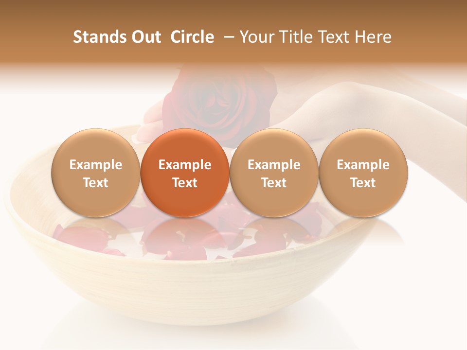 Female Water Treat PowerPoint Template